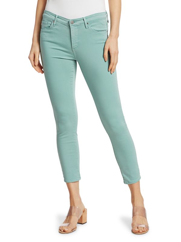 цена Укороченные джинсы скинни prima stretch AG Jeans Mint jade