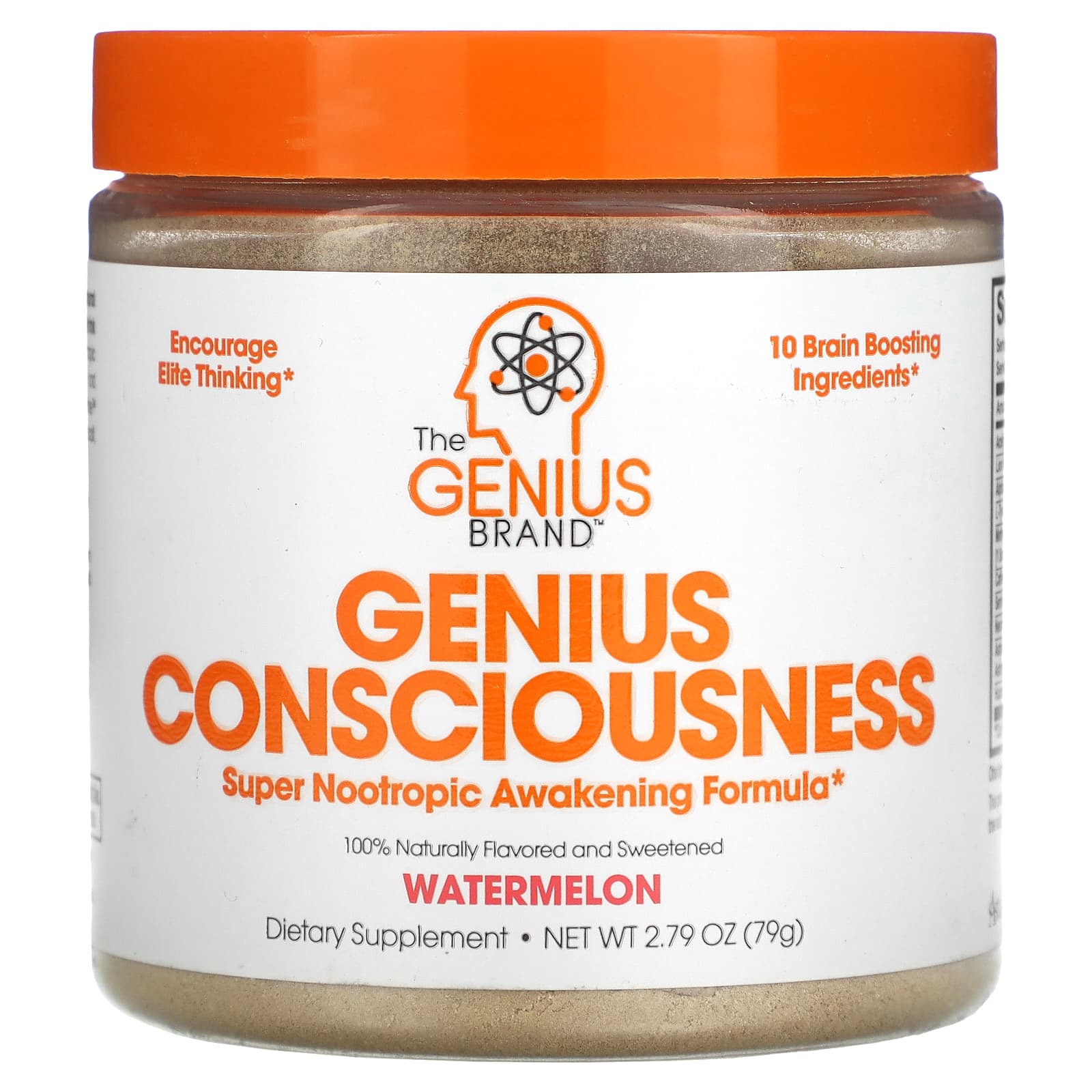 цена Пищевая Добавка The Genius and Genius Mushrooms Genius Consciousness, арбуз, 79 г