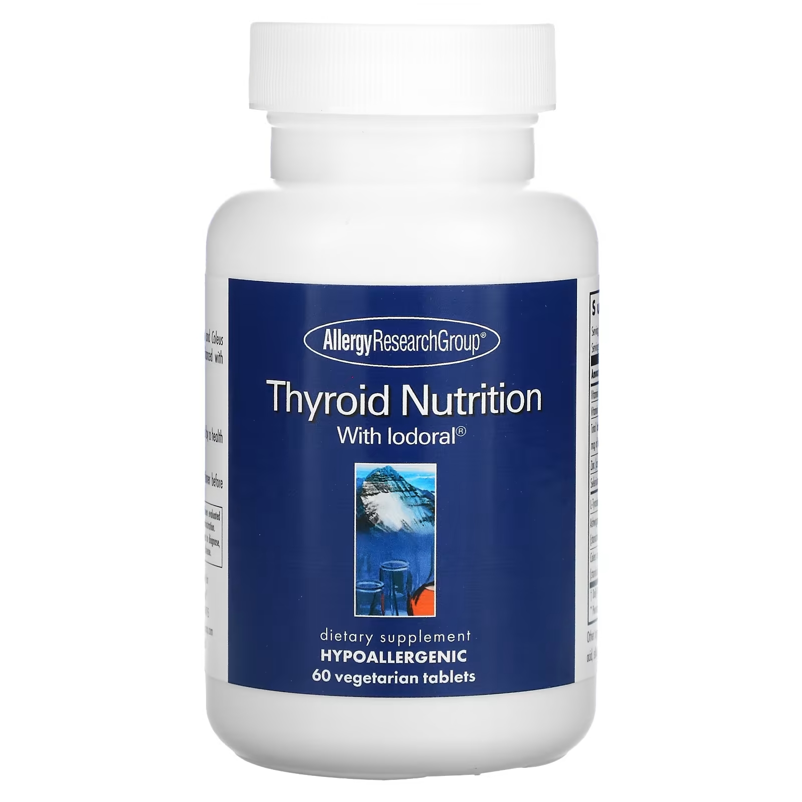Allergy Research Group Thyroid Nutrition с йодоралом, 60 вегетарианских таблеток цена и фото