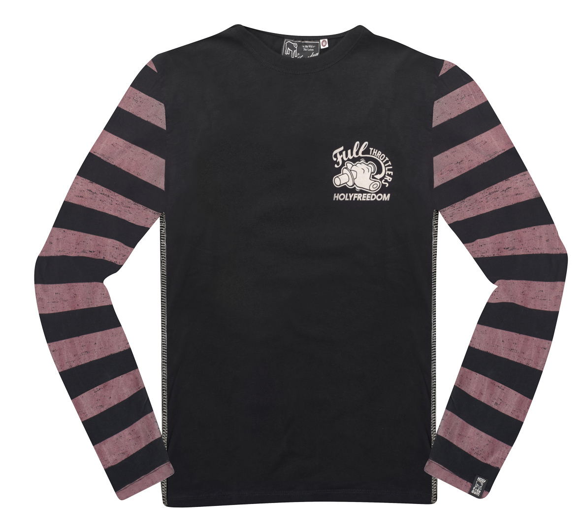 Рубашка HolyFreedom Full Throttle с длинными рукавами, черный/розовый рубашка с длинными рукавами etudes x batia suter illusion цвет белый черный