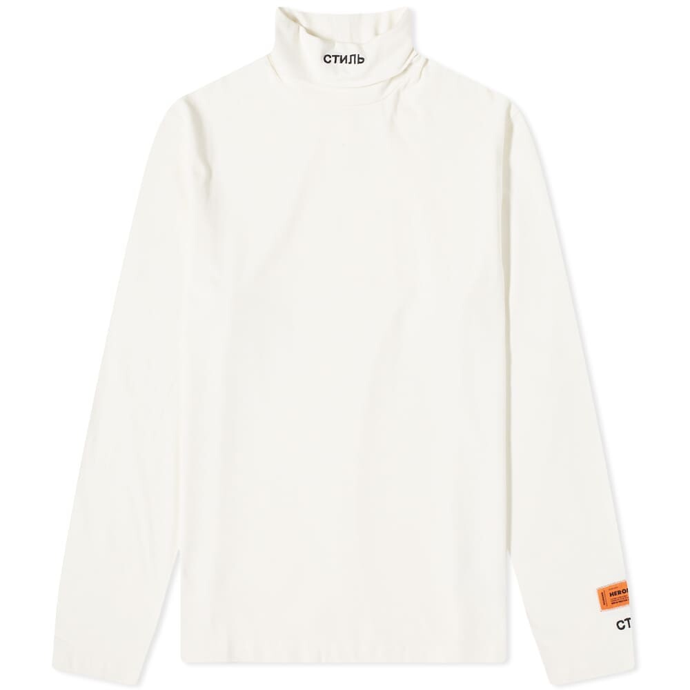 

Футболка Heron Preston Long Sleeve CTNMB Roll Neck Tee, Белый