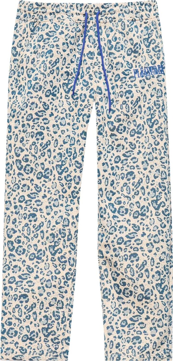 

Брюки Pleasures Eclipse Cheetah Beach Pant 'Cream/Blue', синий