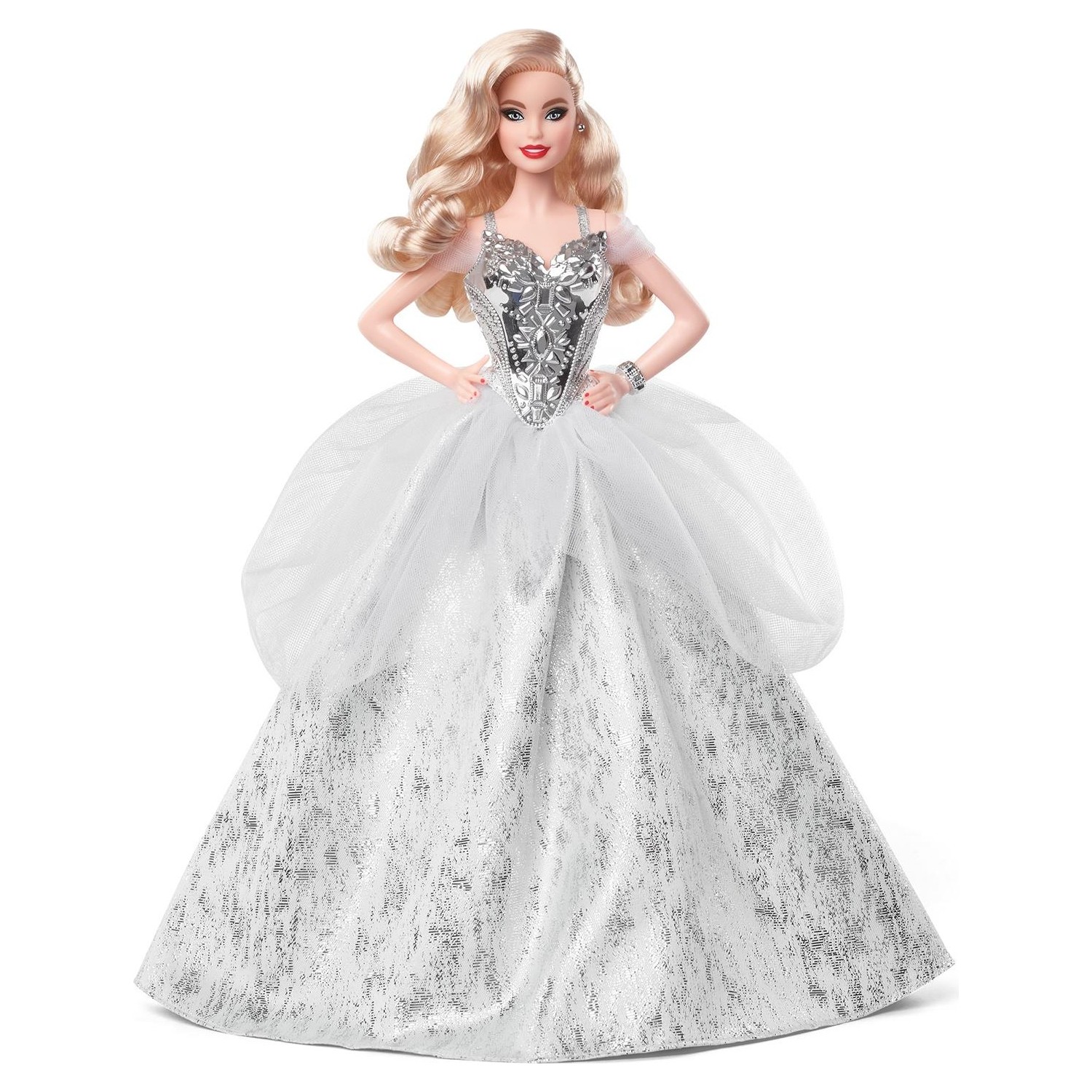 Кукла Barbie Holiday 2021 с волнистыми светлыми волосами товары для праздника merimeri гирлянда happy birthday