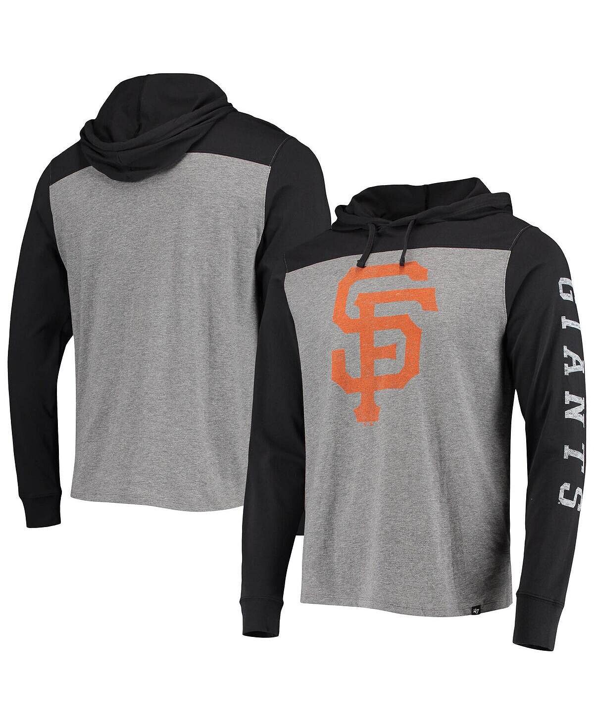 

Мужская худи '47 grey san francisco giants franklin wooster pullover hoodie '47 Brand, серый