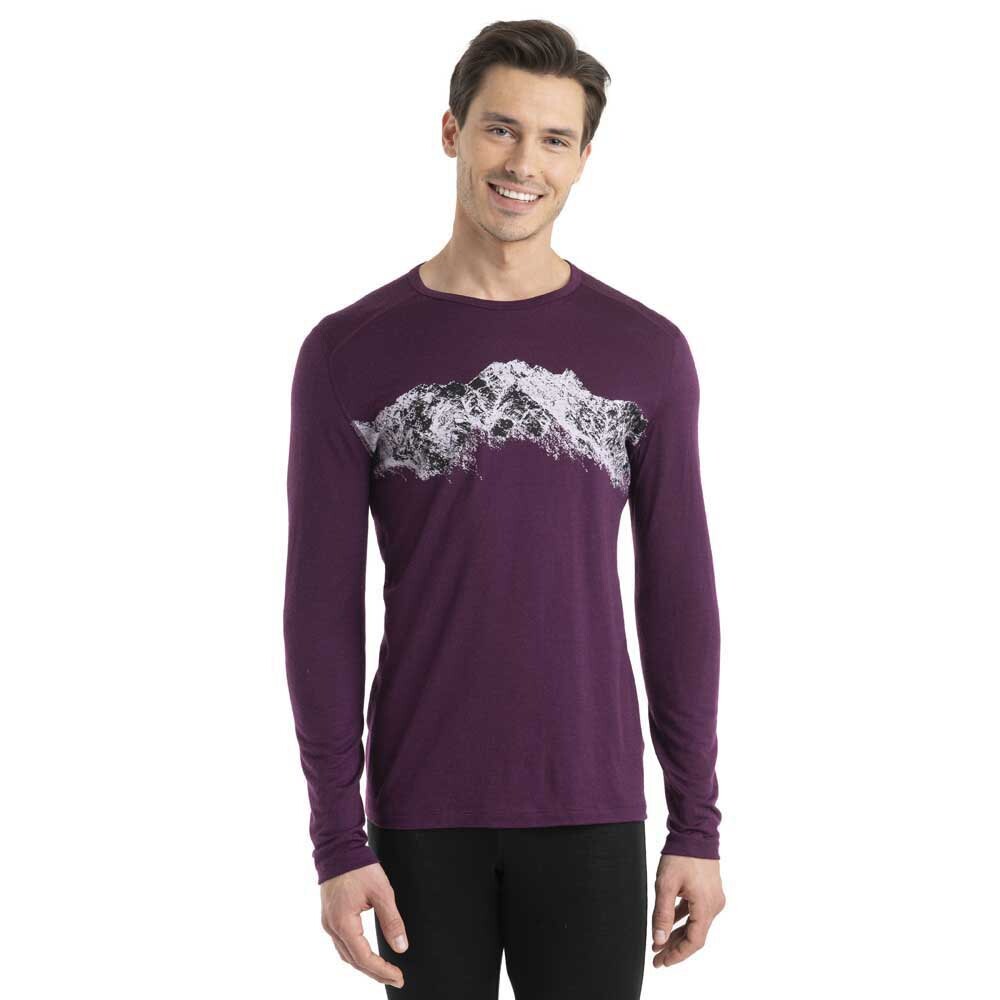 

Базовый слой с длинным рукавом Icebreaker 200 Oasis Crewe Remarkables Merino, фиолетовый