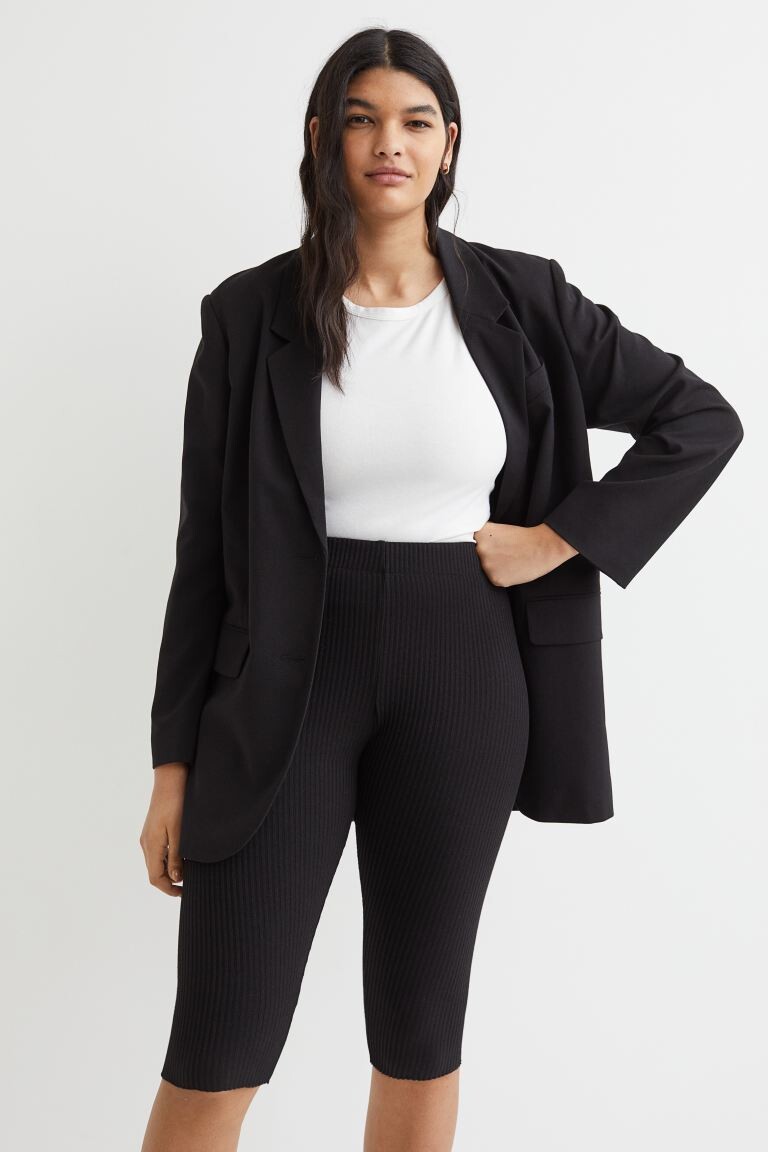 

Леггинсы до колен H&M, черный