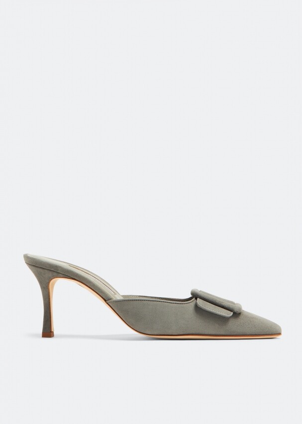 

Мюли Manolo Blahnik Maysale, серый