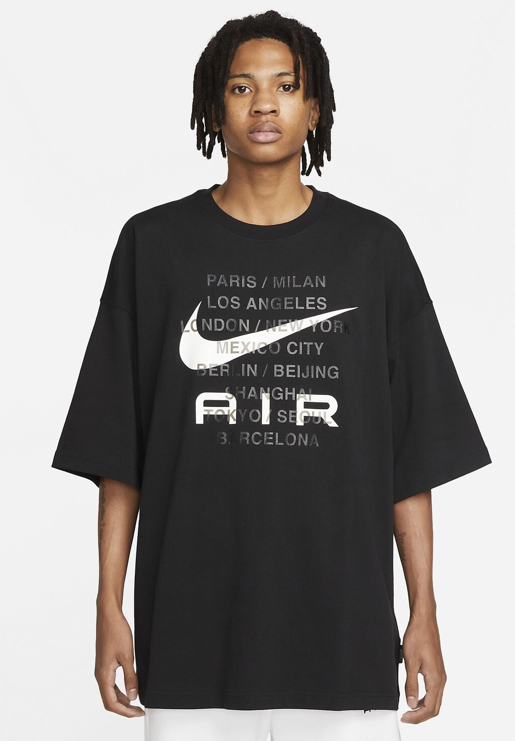 

Футболка с принтом Nike, черная, Черный
