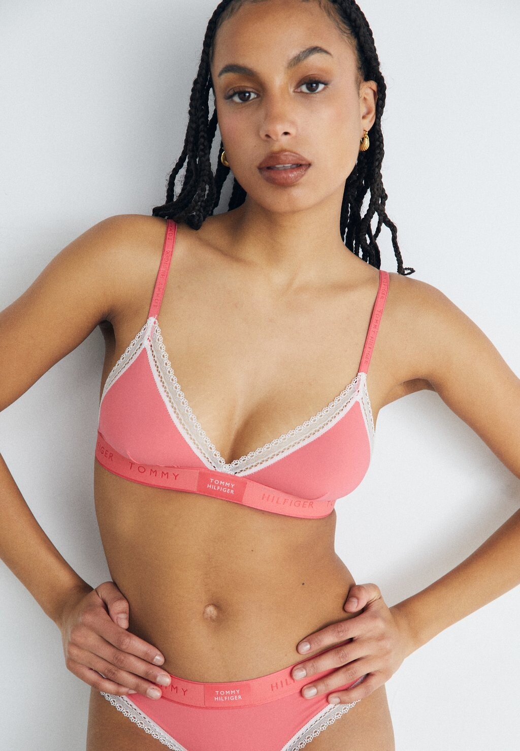 

Треугольный бюстгальтер TRIANGLE BRA (EXT SIZES) Tommy Hilfiger, розовый