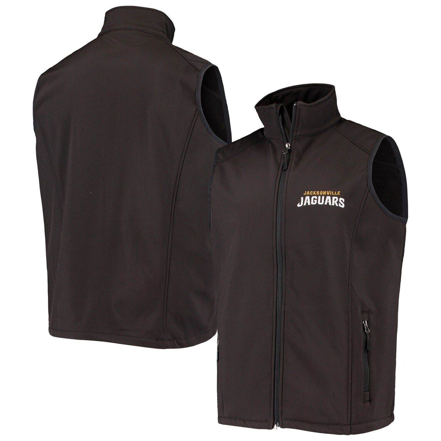 

Мужской жилет Dunbrooke Black Jacksonville Jaguars Circle Archer Softshell с молнией во всю длину
