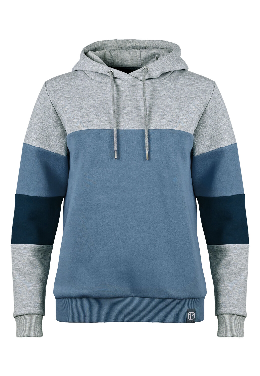 

Пуловер elkline Hoodie Ideal Blockstreifen, цвет greymelange