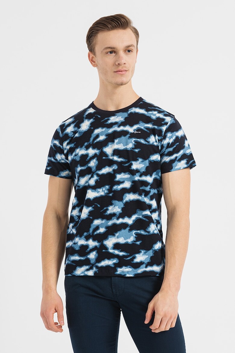 

Футболка Rem из хлопка в стиле батик Pepe Jeans London, белый