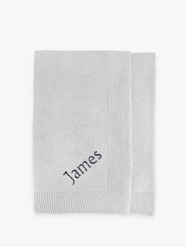 

Детское одеяло Babyblooms Personalised Knitted, Grey, серый