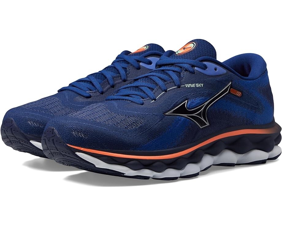 

Кроссовки Mizuno Wave Sky 7, цвет Blue Depths/Silver, Синий
