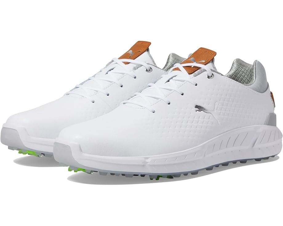 

Кроссовки Puma Ignite Articulate Leather Golf Shoes, цвет Puma White/Puma Silver