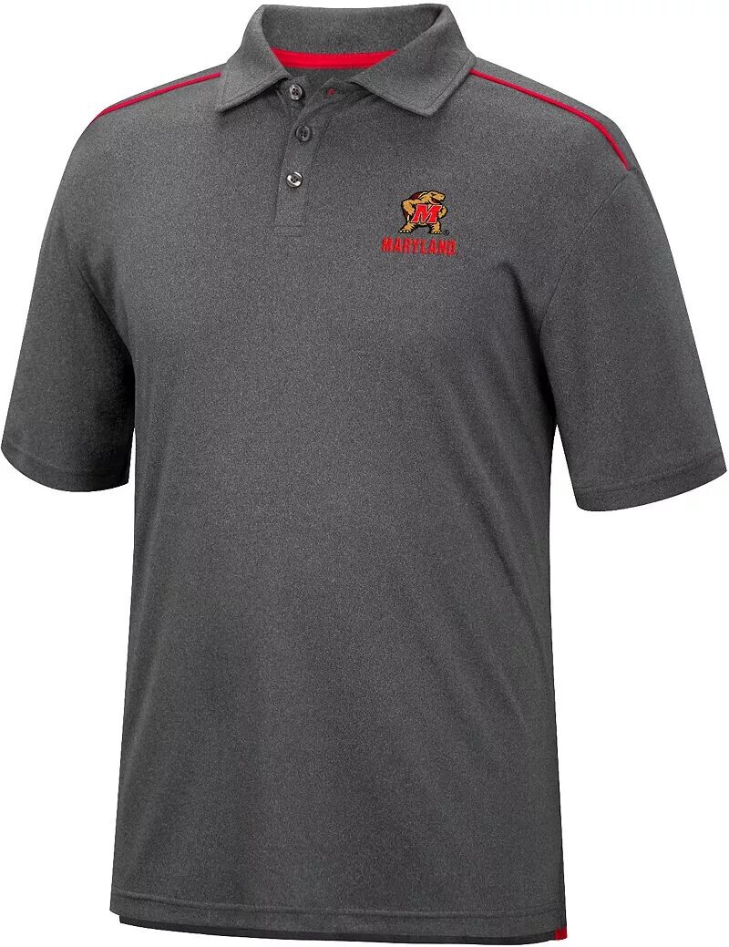 

Colosseum Мужская серая футболка-поло Maryland Terrapins