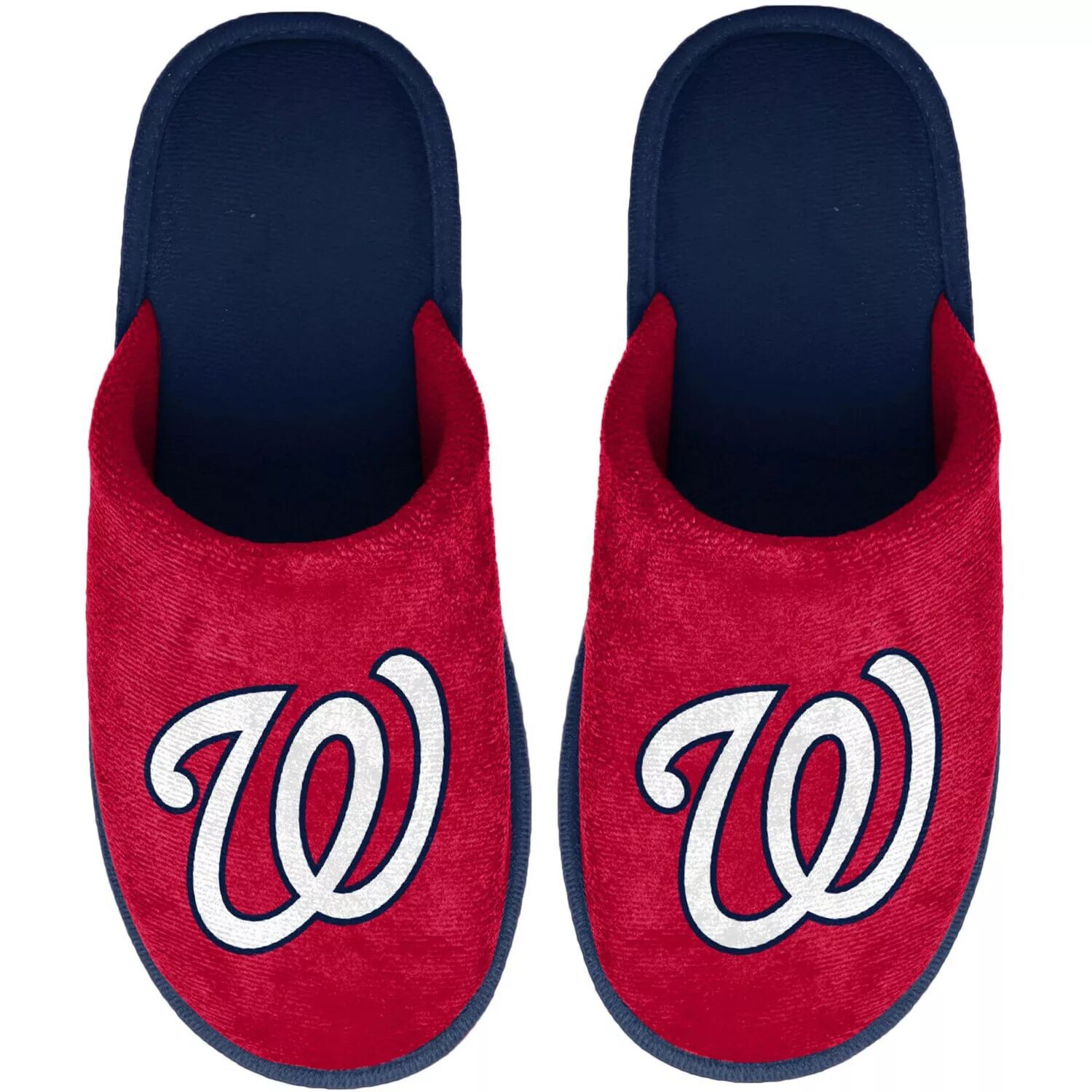 

Молодежные тапочки FOCO Red Washington Nationals с большим логотипом Unbranded