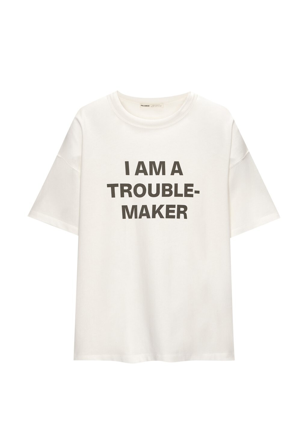 

Футболка с принтом PULL&BEAR, белый
