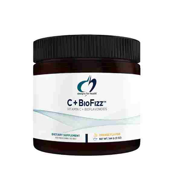 Витамин C с биофлавоноидами в порошке Designs for Health C + BioFizz, 144 г