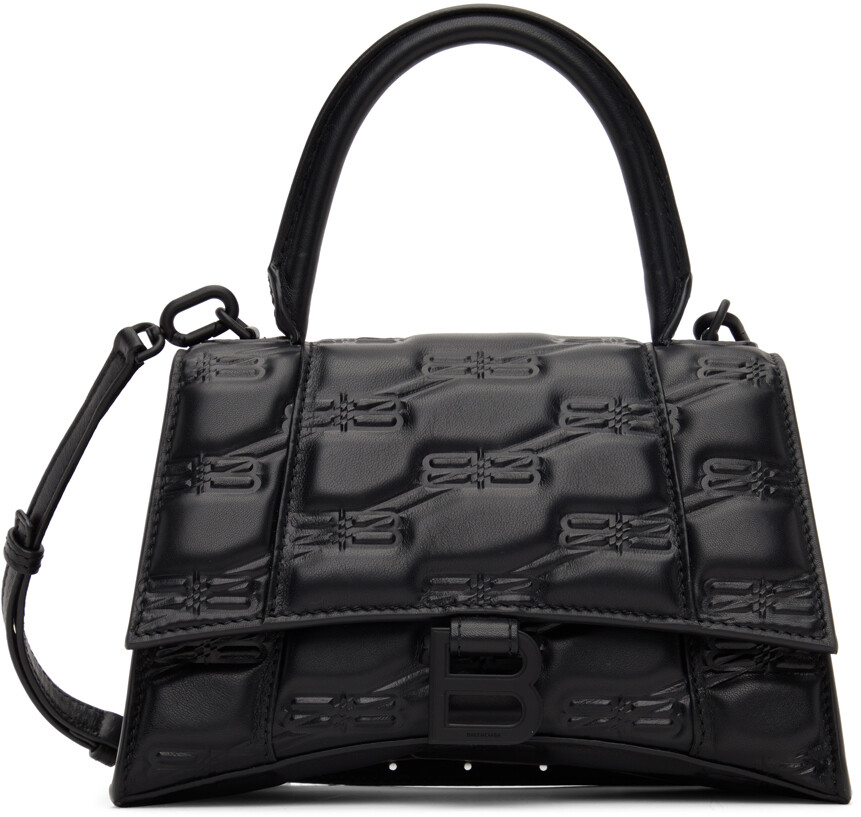 

Черная маленькая сумка BB с лицензией в виде песочных часов Balenciaga