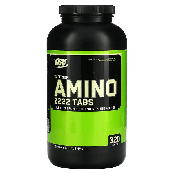 Superior Amino 2222 Tabs, 320 таблеток, Optimum Nutrition universal nutrition amino tech универсальная формула с аминокислотами 375 таблеток