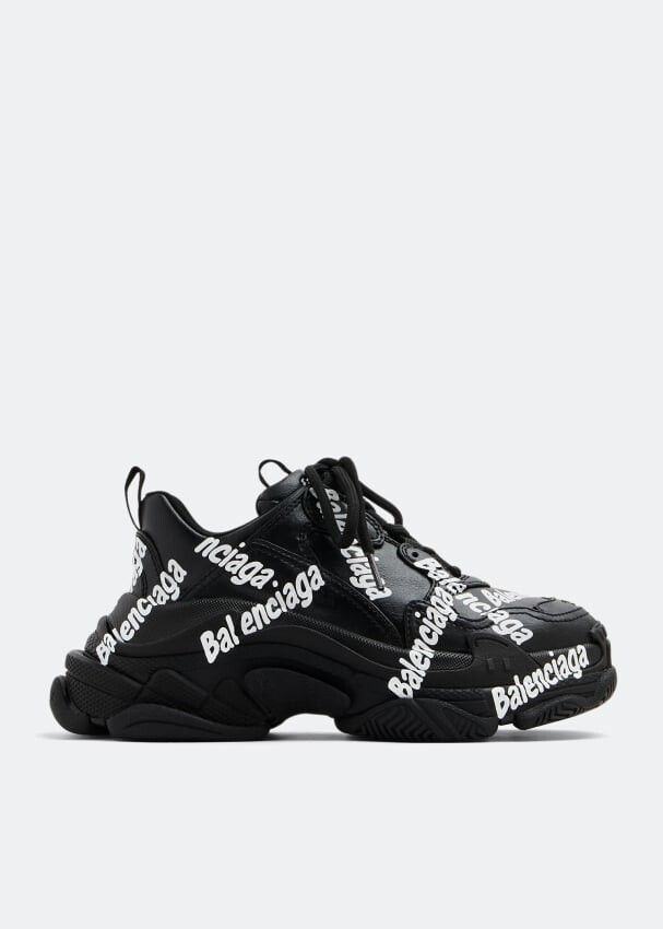 

Кроссовки BALENCIAGA Triple S Logotype sneakers, черный