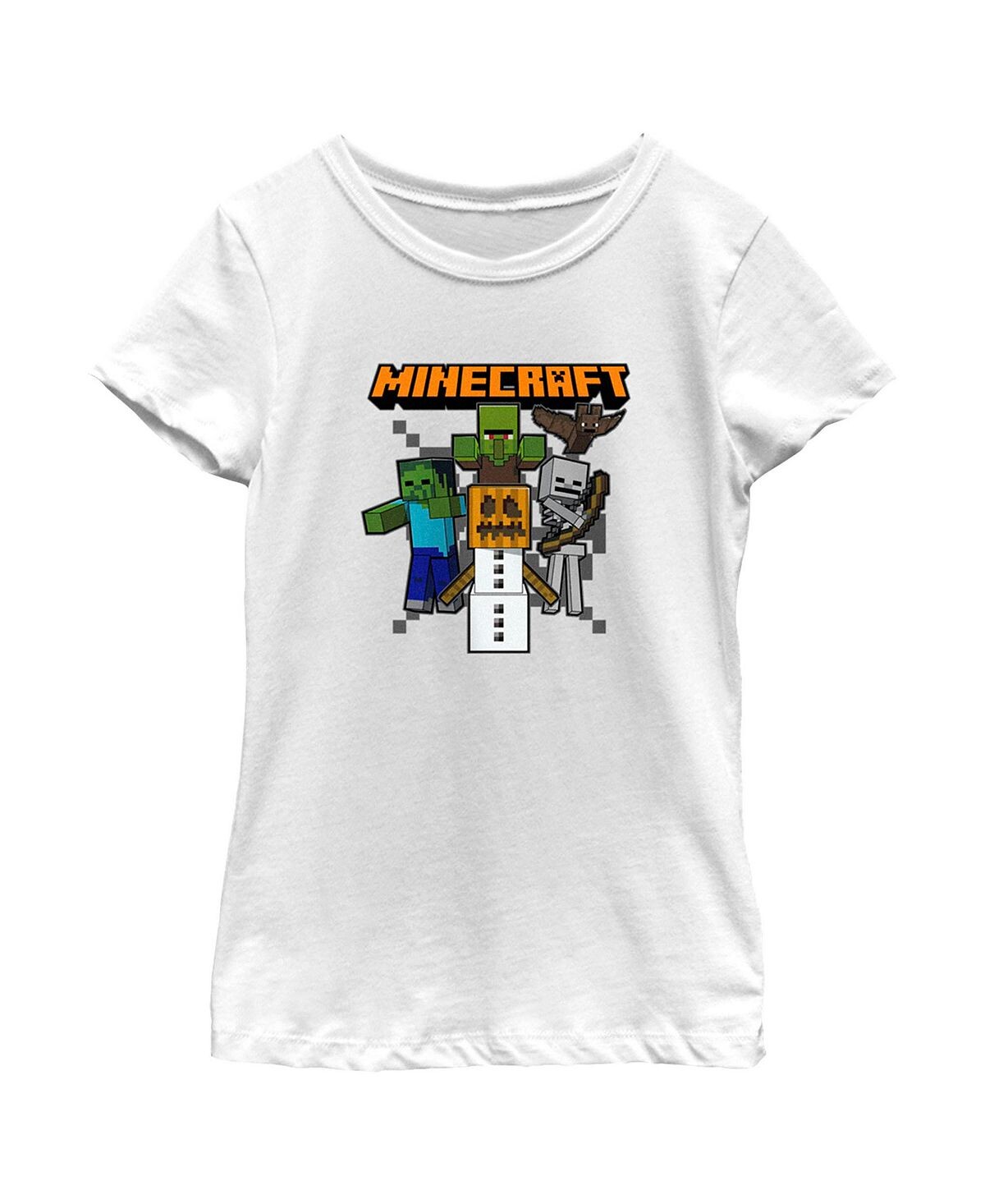 

Детская футболка Minecraft Halloween Creeper and Mobs для девочек Microsoft