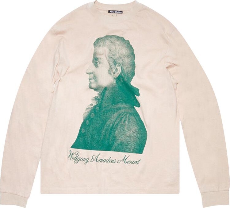 

Футболка Acne Studios Composer Long-Sleeve T-Shirt 'Sand Beige', кремовый