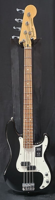 Бас-гитара Fender Player Precision с грифом Pau Ferro 2021 Black Player Precision Bass with Pau Ferro Fretboard - фото