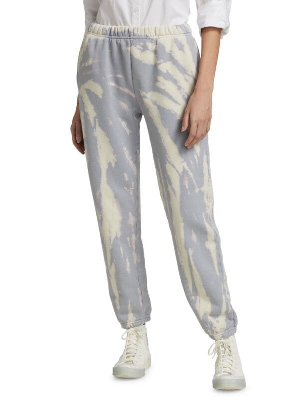 

Классические спортивные штаны tie-dye Les Tien Lavender ivory tie dye