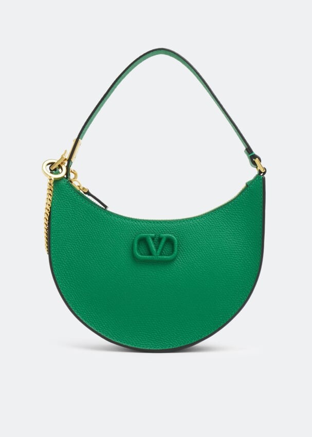 

Сумка-хобо VALENTINO GARAVANI VLogo Signature mini hobo bag, зеленый