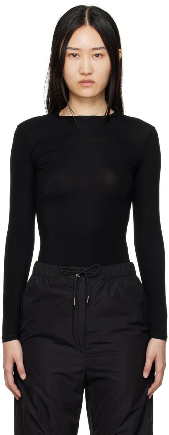 

Черная футболка с длинным рукавом Gazza Max Mara, Черный