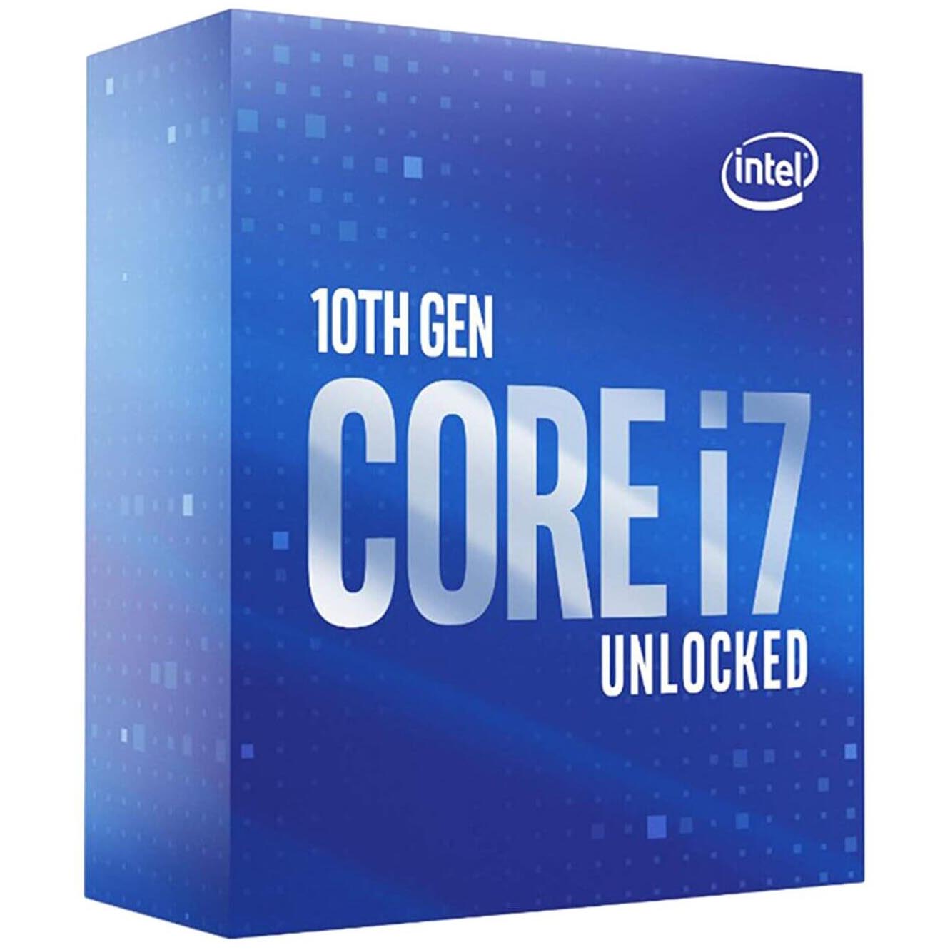 Процессор Intel Core i7-10700KF BOX (без кулера), LGA 1200 процессор intel core i7 10700 box без кулера