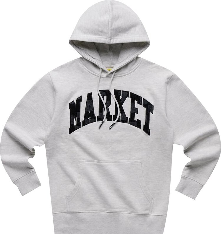 

Худи Market Chess Club Applique Fleece Hoodie 'Ash', серый