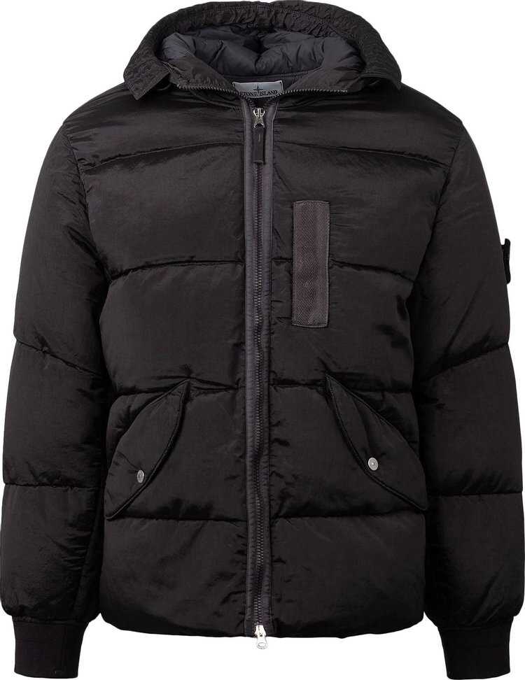 

Куртка Stone Island Hooded Down Jacket 'Black', черный