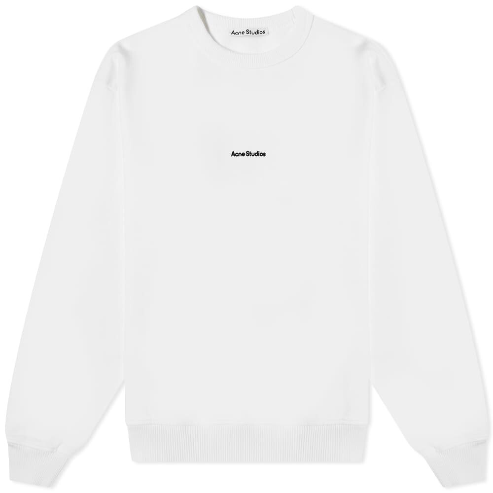 

Толстовка Acne Studios Fierre Stamp Crew Sweat, Белый, Толстовка Acne Studios Fierre Stamp Crew Sweat