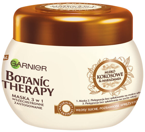 

Garnier Маска Botanic Therapy для сухих и тусклых волос Coconut Milk & Macadamia 300мл