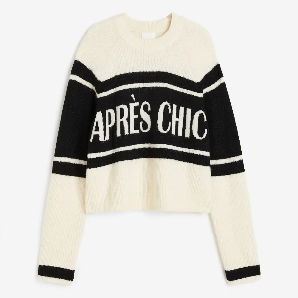 

Свитер H&M Jacquard-knit Après Chic, черный
