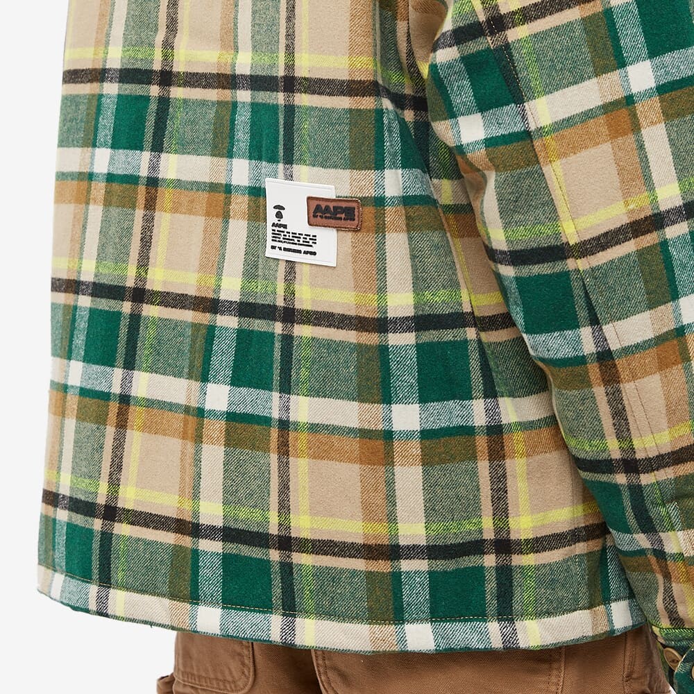

Рабочая куртка в клетку APE AAPE by A Bathing Ape