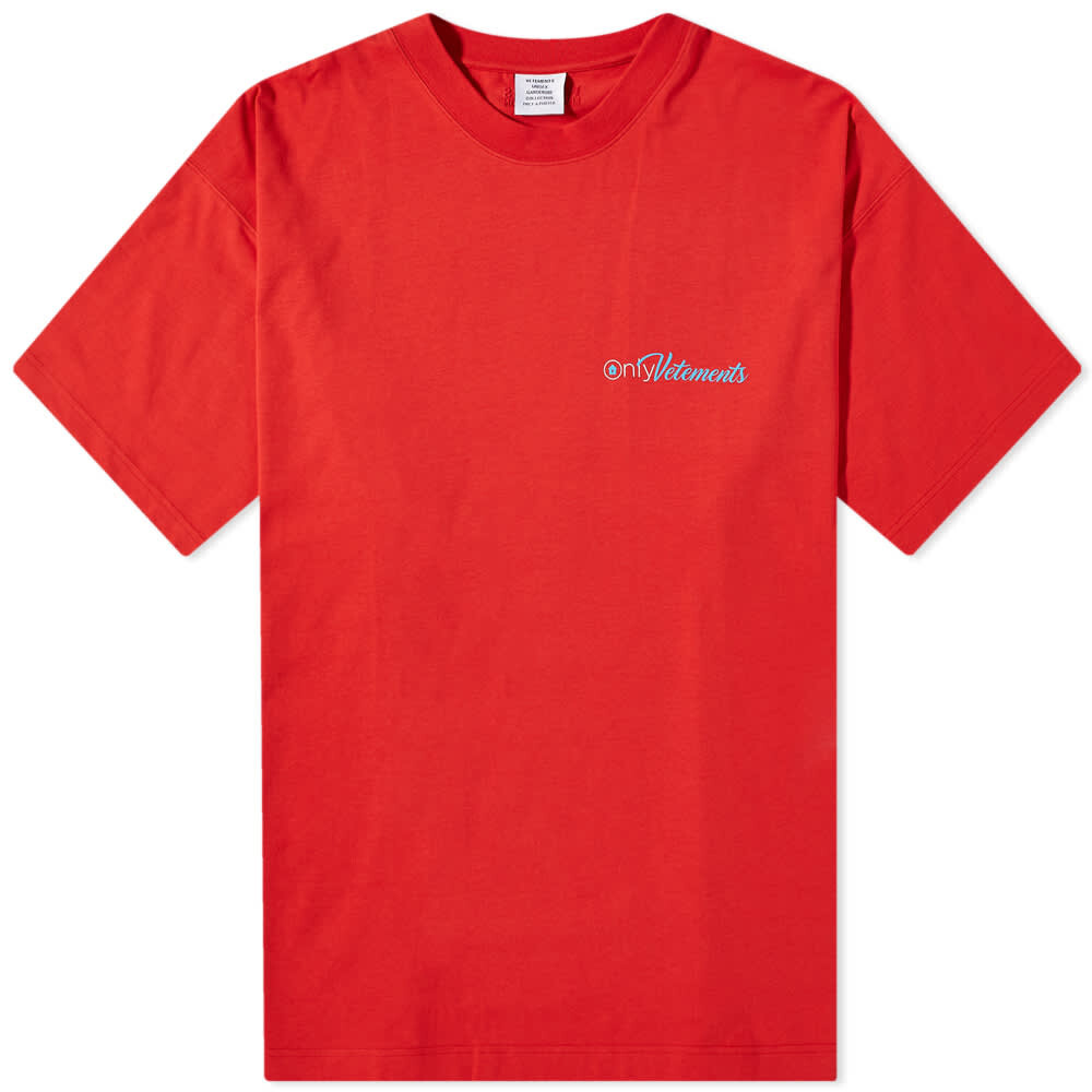 

Футболка VETEMENTS Only Tee