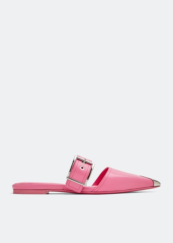 

Мюли ALEXANDER MCQUEEN Punk flat mules, розовый