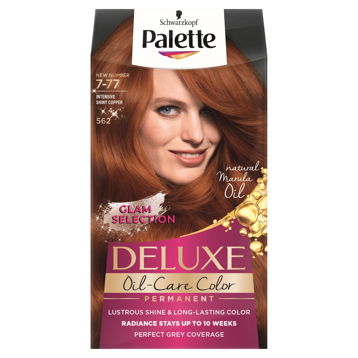 Palette Deluxe Oil-Care краска для волос 7-77 (562) интенсивный блестящий  медный, 1 упаковка – заказать по доступной цене из-за рубежа в  «CDEK.Shopping»