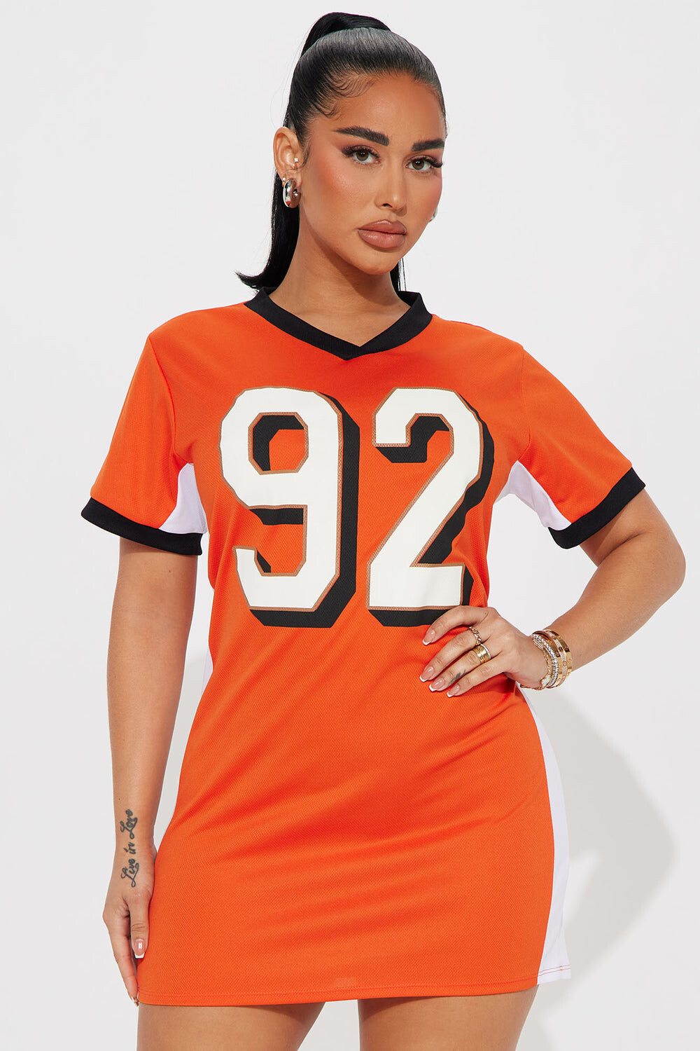 

Мини платье Fashion Nova D28649, оранжевый