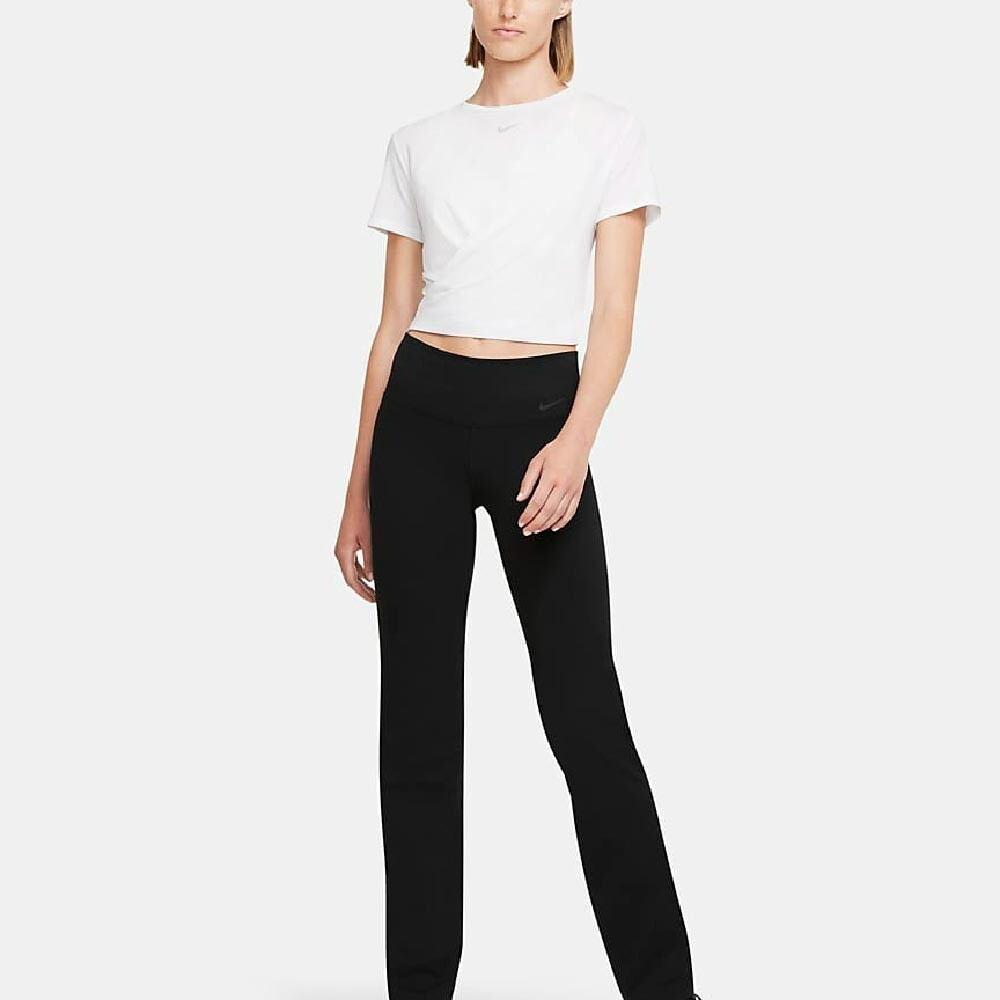 

Топ Nike Dri-FIT One Luxe Women's Twist Cropped Short-Sleeve, белый