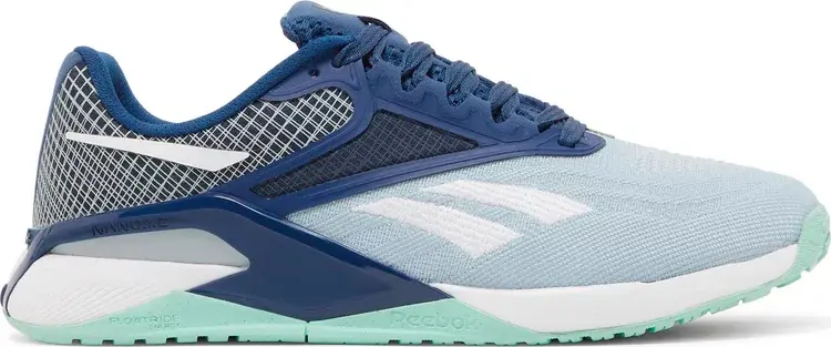 

Кроссовки wmns nano x2 'gable grey batik blue' Reebok, серый