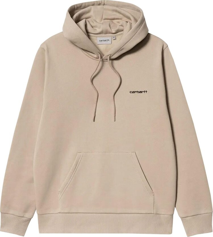 

Толстовка Carhartt WIP Hooded Script Embroidery Sweatshirt 'Wall', коричневый
