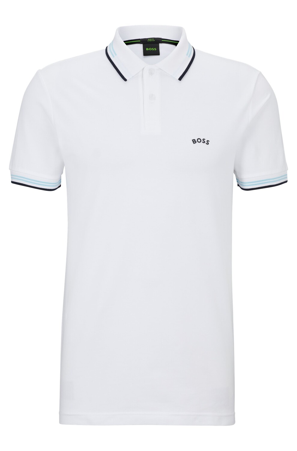 

Футболка поло Boss Slim-fit In Stretch Piqué, белый