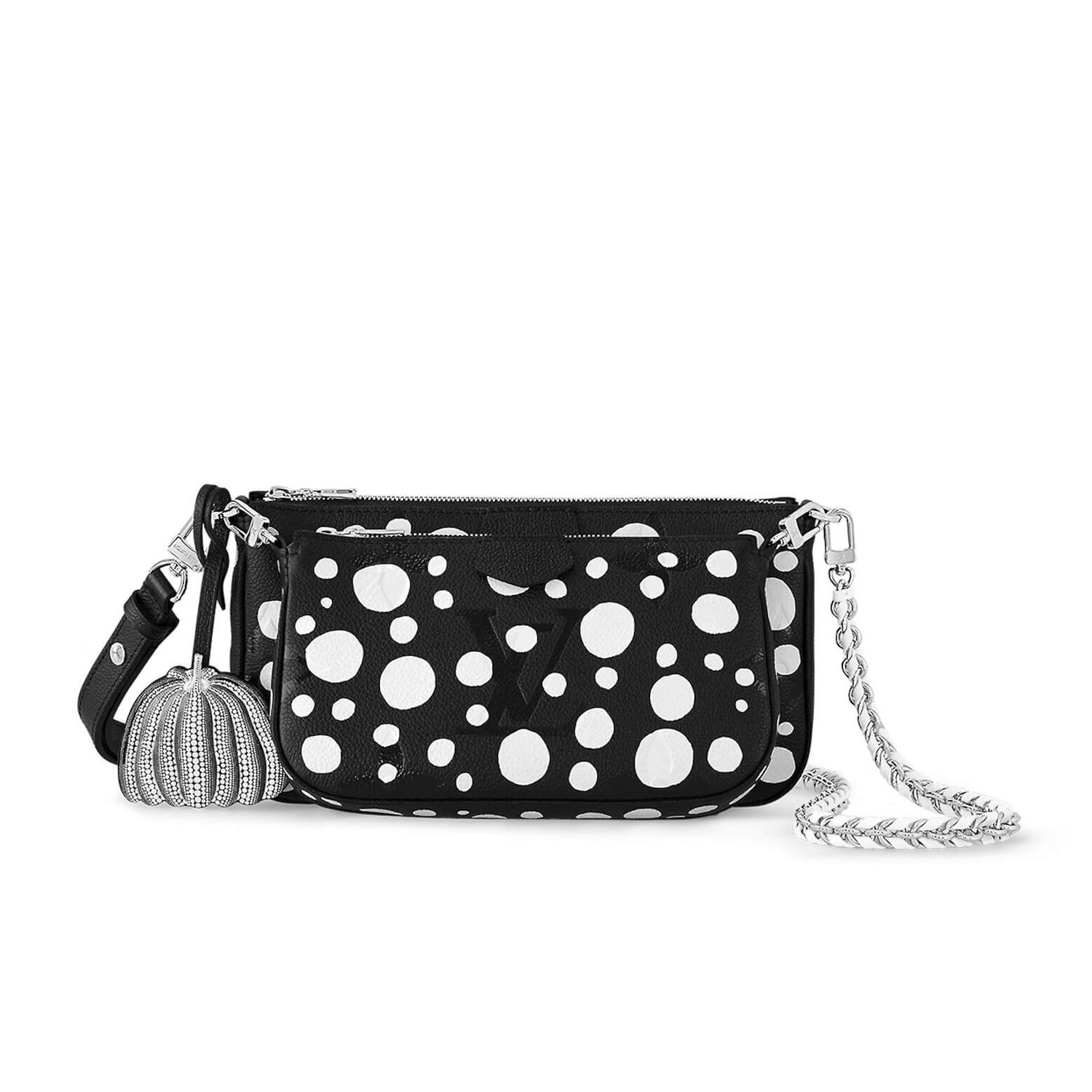 

Сумка Louis Vuitton x Yayoi Kusama Multi Pochette, черный/белый