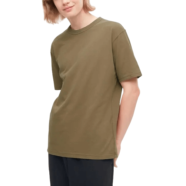 Футболка Uniqlo U Crew Neck, коричневый - фото