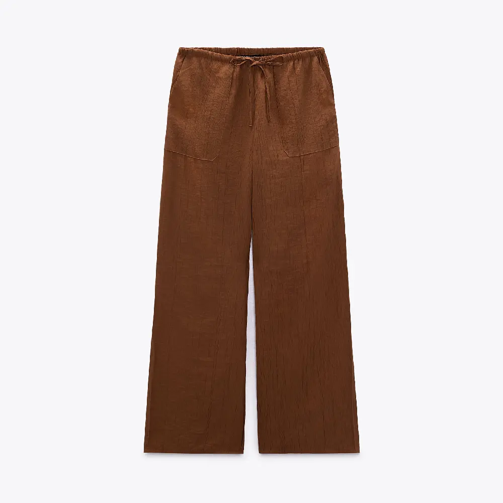 

Брюки Zara Full Length, коричневый